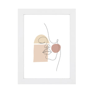 Lea tavelram 13x18 cm vit