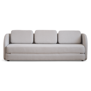 Katarina hopfällbar bäddsoffa beige L: 217 x D: 77/145 x H: 75 cm