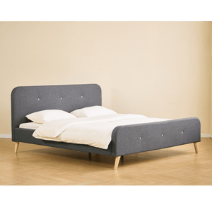 Christian sängram i grått 180x200 cm