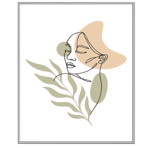 Malina tavelram PVC-glansig Stål 60x90 cm