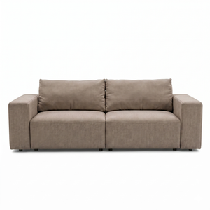 Bäddsoffa Noelle i sandfärgad textil