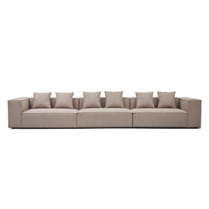 Hailey - Modulsoffa i sand med 3 moduler L: 415 X D: 100 X H: 65 cm