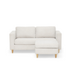 Hildur, 2-sitsig schäslongsoffa i beige