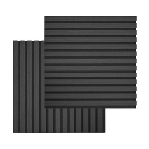 Akustikpanel i svart ekfanér 520×520×18 mm