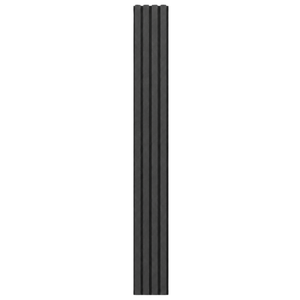 Kinsley – Fasadbeklädnad med lameller i svart komposit 2900 x 219 x 29 mm