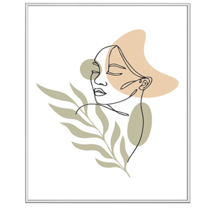 Malina fotoram PVC-glansig Silver 60x90 cm