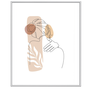 Malina fotoram PVC-glansig Silver 50x70 cm