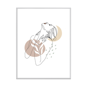 Malina fotoram PVC-glansig Silver 21x30 cm