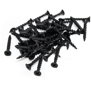 Monteringsskruvar/Panelskruvar för akustikpaneler, svart, 4,2x30 mm, 50 st.