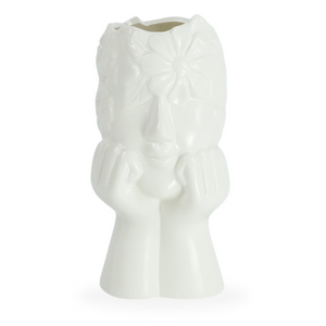 Asti keramisk vas vit 19,8 cm
