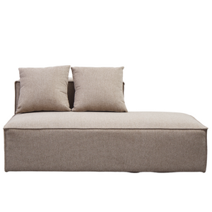 Hailey modul med halvt ryggstöd högervänd i sand L: 148 x D: 100 x H: 65 cm