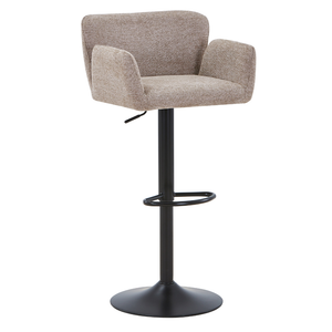 Melody barstol – sandfärgat tyg med justerbar höjd och snurrfunktion
