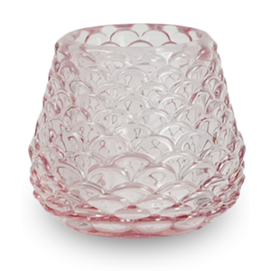 Naja glas ljusstake/Värmeljushållare rosa 7 cm