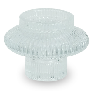 Nala glasljusstake klar 6 cm