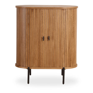 Florence jalousiskåp med lameller i ek 70x40x85 cm.