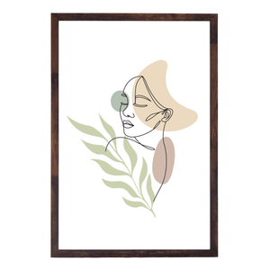 Paloma fotoram 60x90 cm rökt trä