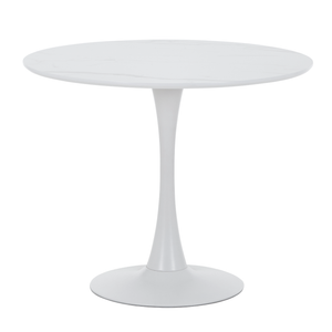 Diego matbord i vit marmorlook Ø90