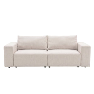 Bäddsoffa Noelle i beige textil