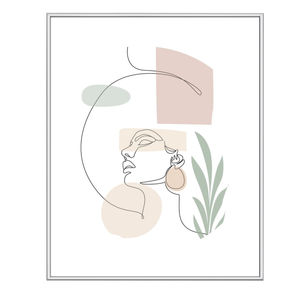 Malina fotoram PVC-glansig Silver 30x40 cm