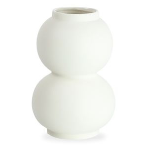 Becca bubbelform keramisk vas vit 21 cm