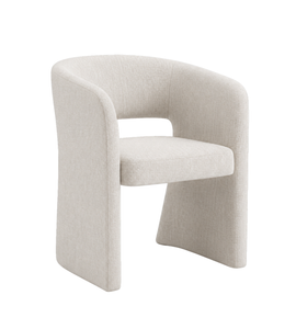 Daniella matstol med armstöd i beige