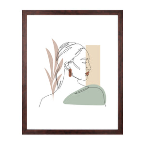 Lea - fotoram 40x50 cm rökt trä