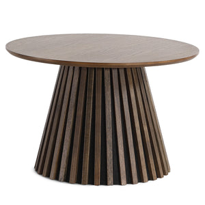 Lewis lamell soffbord i rökt ek Ø70 cm