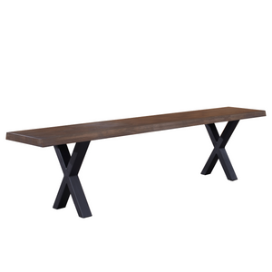 Susan plank sittbänk - Rökt ek