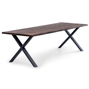 Susan Plankbord 240x95 Cm - rökt Ek Med Kryssben (Förberedd För Tilläggsskivor)