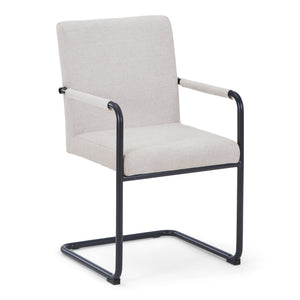 Tessa matstol i beige textil