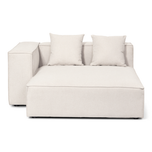Hailey vänster schäslong modul i beige L: 147 X D: 148 X H: 65 cm