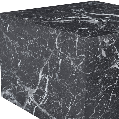 Adele - Set med soffbord i svart marmorlook