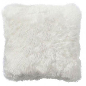 Äkta lammskinnskudde - Vit 45x45 cm