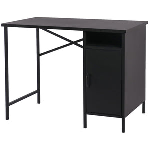 Marton - Svart skrivbord med skåp