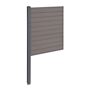 Finley kompositstaket mittmodul - H: 150 x L: 95 cm - Brun