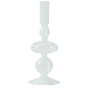 Chicka ljusstake glas klar 21 cm