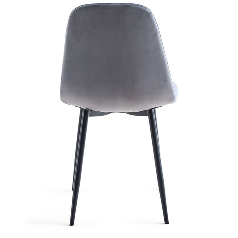 Anna matbordsstol - klädd i grå sammet