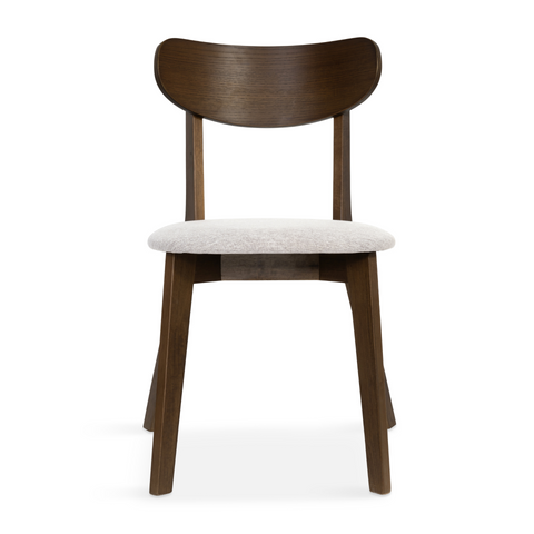 Rory matstol – Trästol i rökt ek med stoppad sits