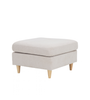 Hildur – sittpuff i beige L: 66 x B: 66 x H: 43 cm