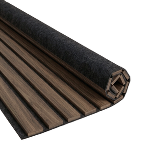 Flexibel akustikpanel i fanér av rökt ek 2600x520x18 mm