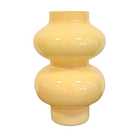 Gaia glasvas gul 21 cm