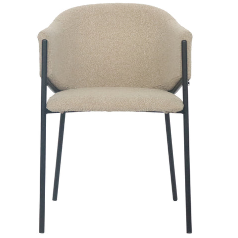 Carolina matstol i beige bouclé