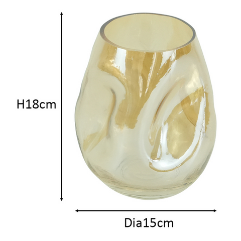 Joy glasvas rökfärgad 18 cm