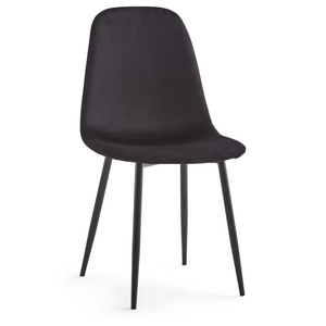 Anna matstol - klädd i svart sammet