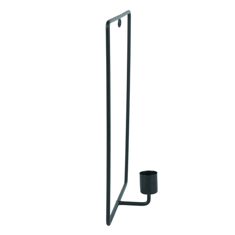 Daisy Väggljusstake Set Svart 26 cm