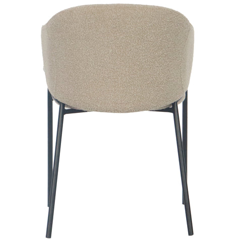 Carolina matstol i beige bouclé