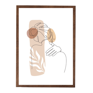 Paloma fotoram 50x70 cm rökt trä