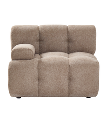 Lilie, vänstermodul i sandfärg - L: 95 x D: 95 x H: 64 cm