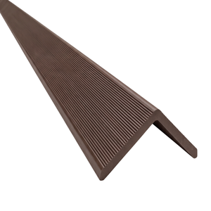 Kinsley – över-/avslutningslist för fasadbeklädnad i brun komposit, 2900 x 219 x 29 mm