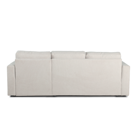Sinus - Vändbar, bäddsoffa med schäslong och förvaring i beige